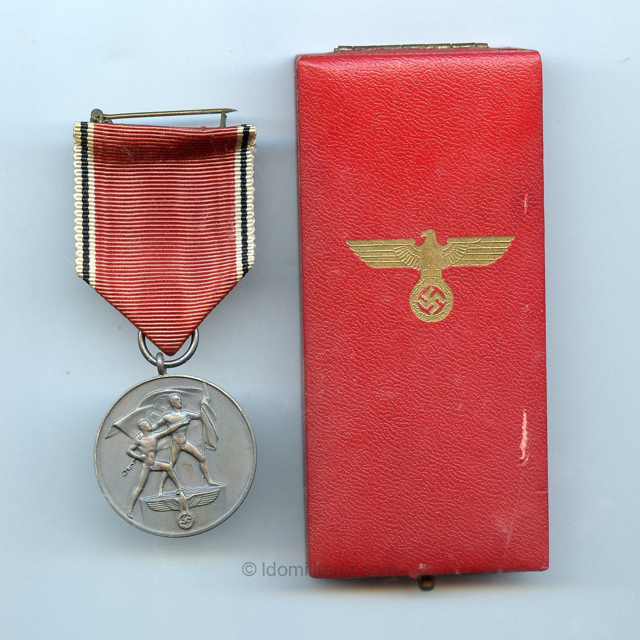 Austria annexation medal cased – Hauptmünzamt Wien