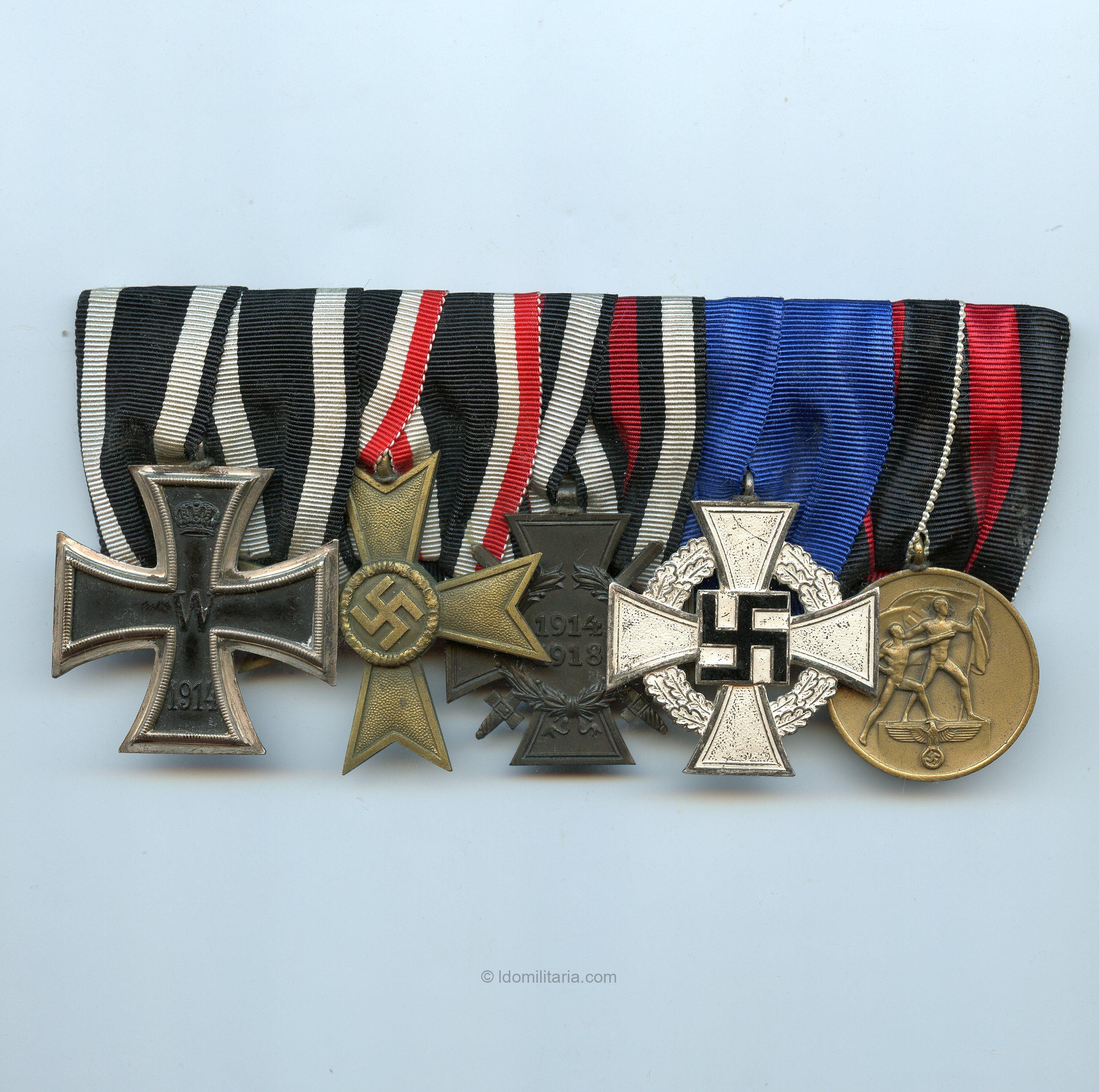 5-piece medal bar