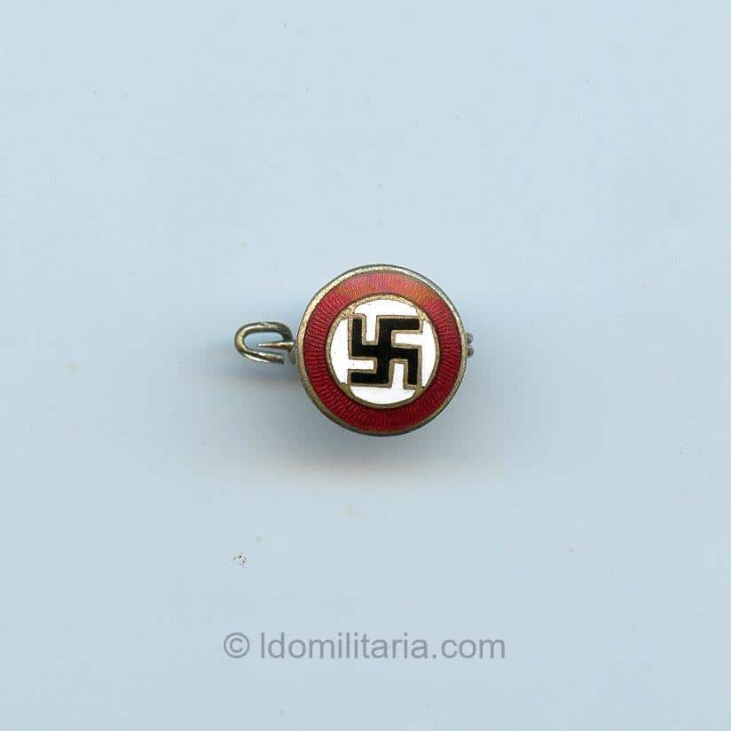 NSDAP Symapthie badge 13mm 'sunray' pattern