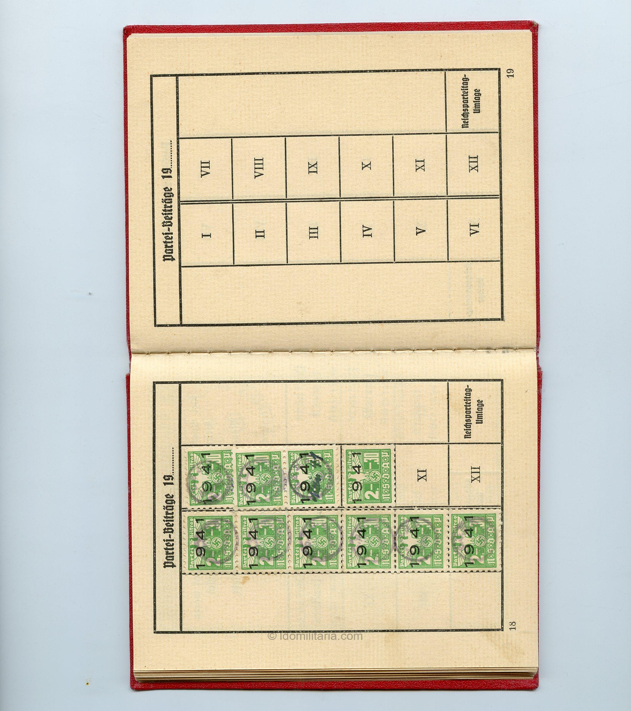 NSDAP Membership ausweis 1937 - Image 5