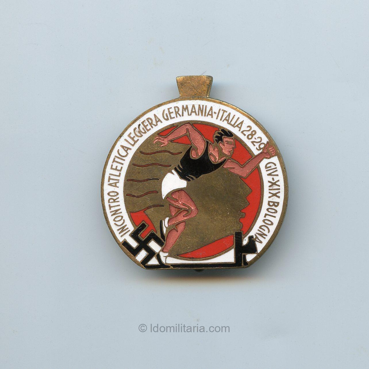 German-Italian Incontro Atlectica sports badge