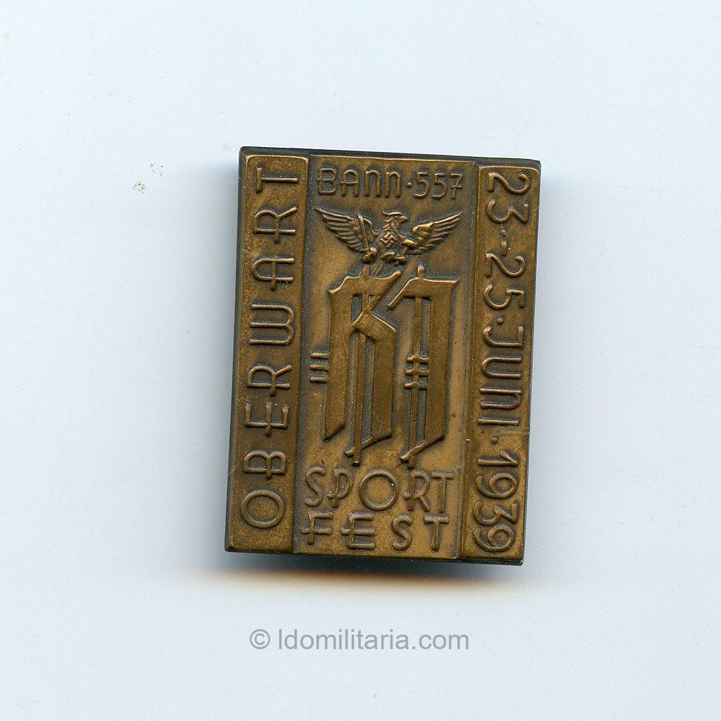 Rare Hj Oberwart Sportfest bann 557 1939