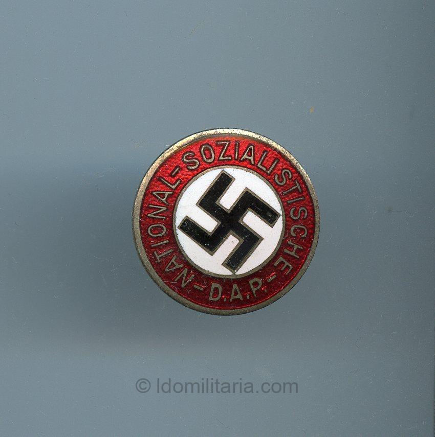 NSDAP Membership badge ‘Knopfloch’- Fritz Zimmerman, Stuttgart