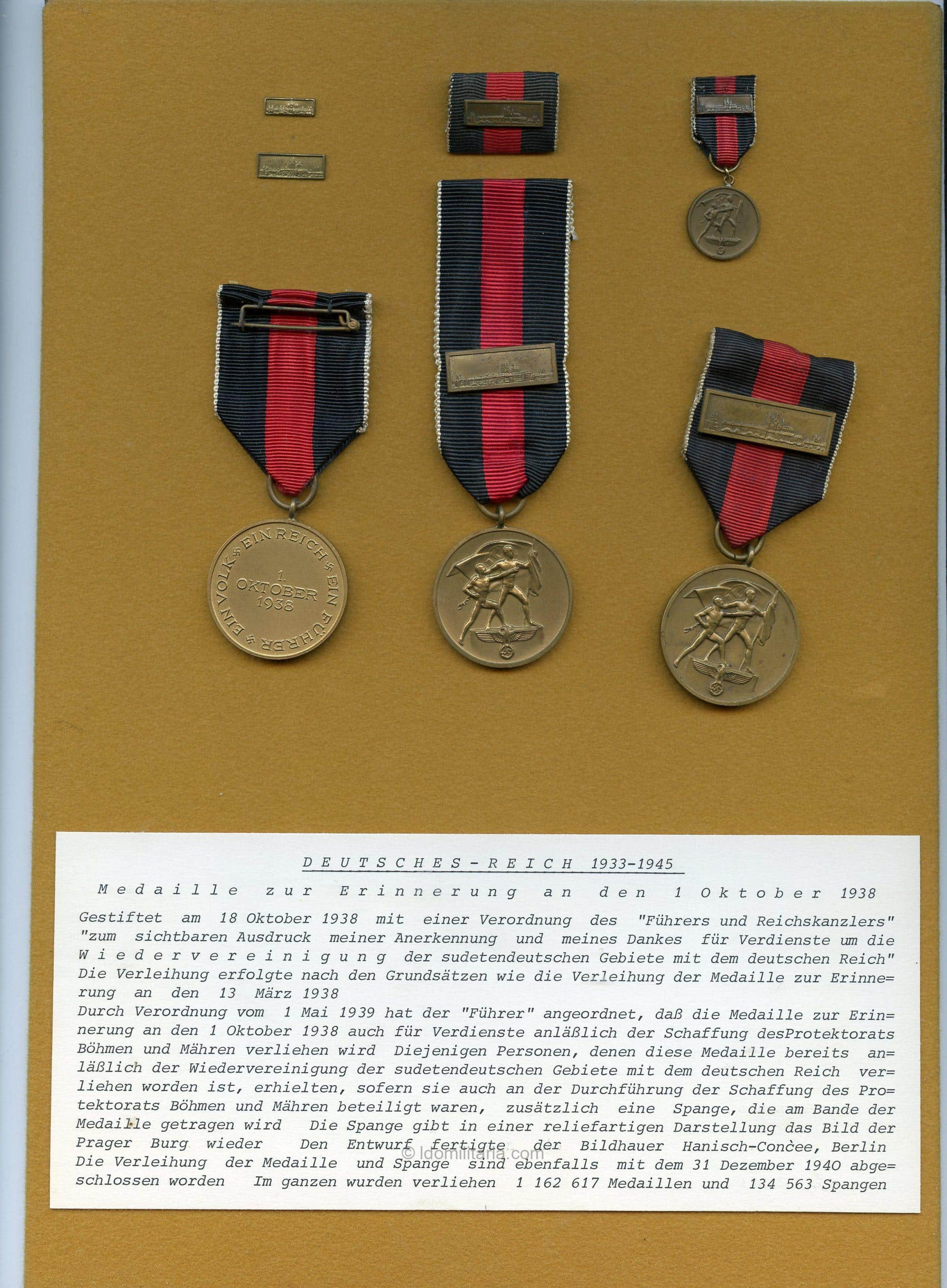 Sudetenland + Pragerburg Medal set