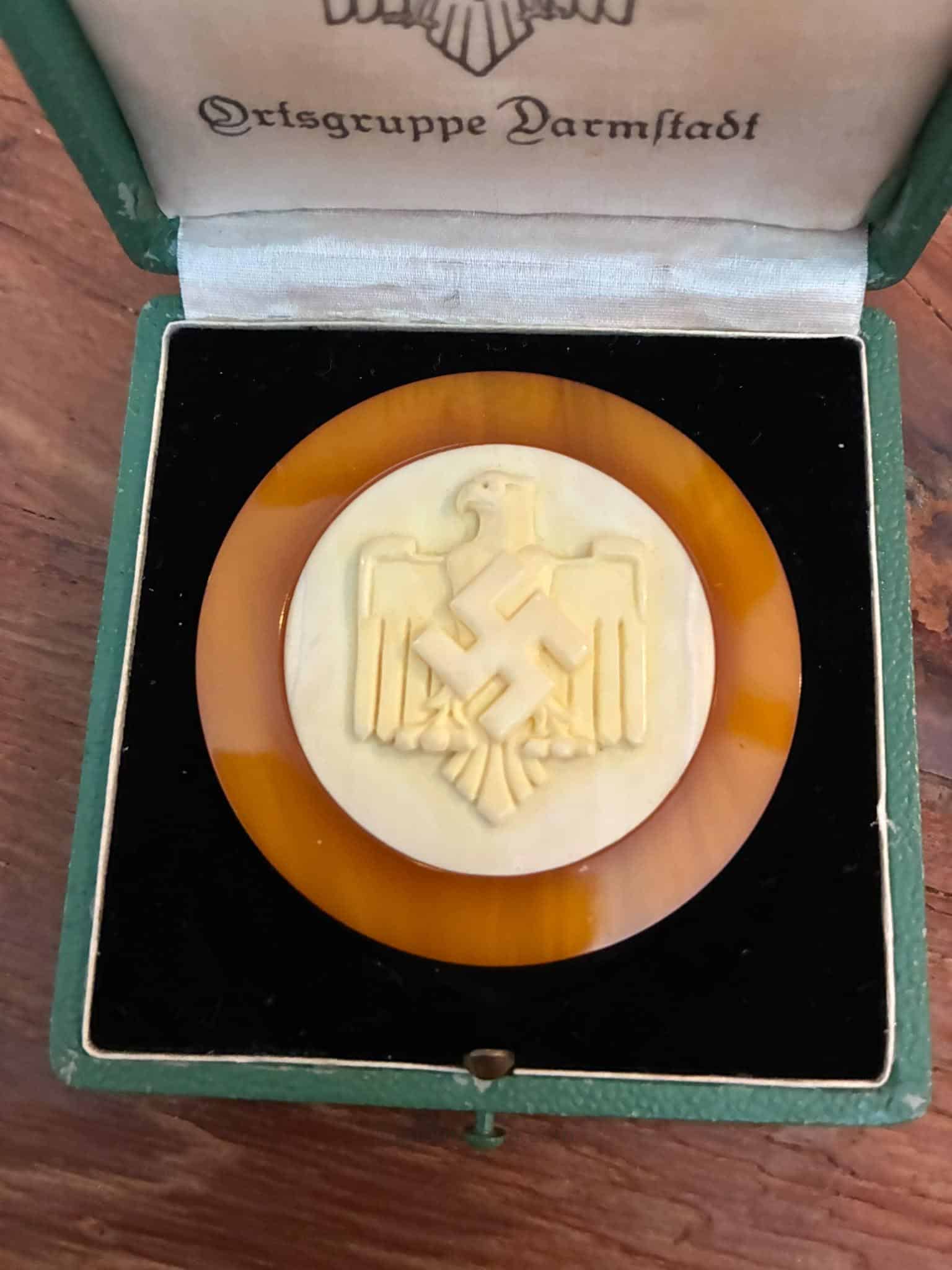 NRSL Ortsgruppe Darmstadt Swimming Championships Medal in Case - Image 5