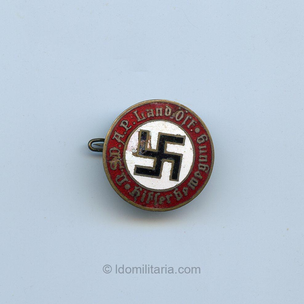 NSDAP Hitlerbewegung membership badge (repaired)