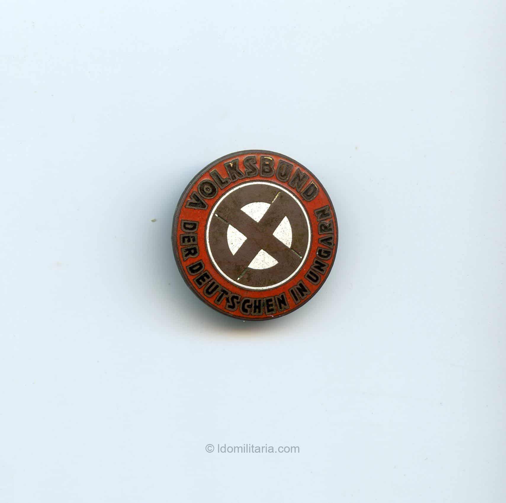 1st pattern Volksbund der Deutschen in Ungarn Membership badge