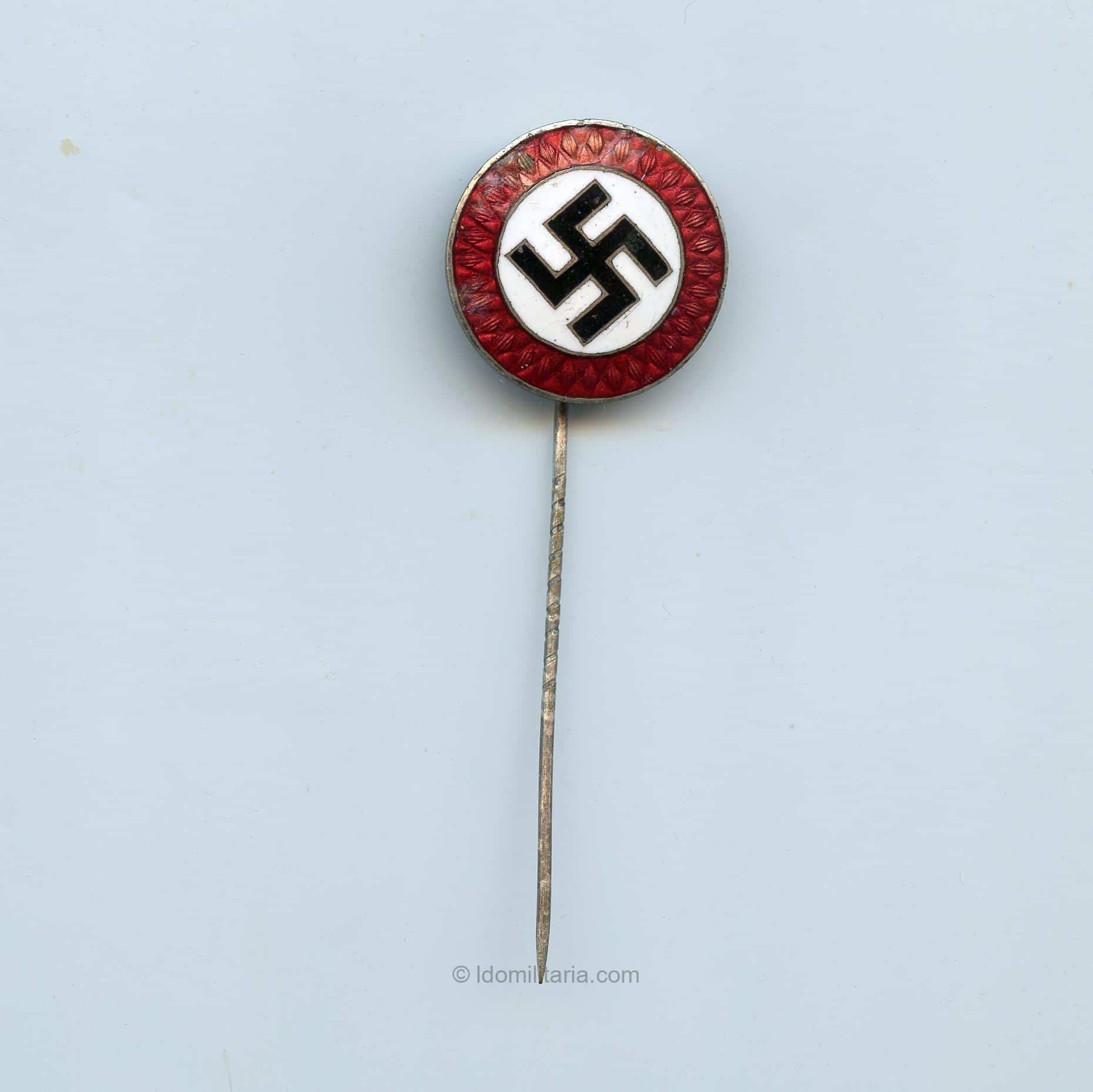 Rare diamond pattern NSDAP Sympathie stickpin
