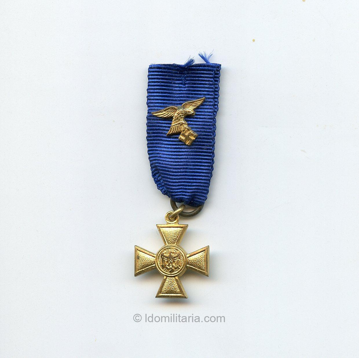 Luftwaffe Dienstauszeichnung für 25 jahre medal Miniature.