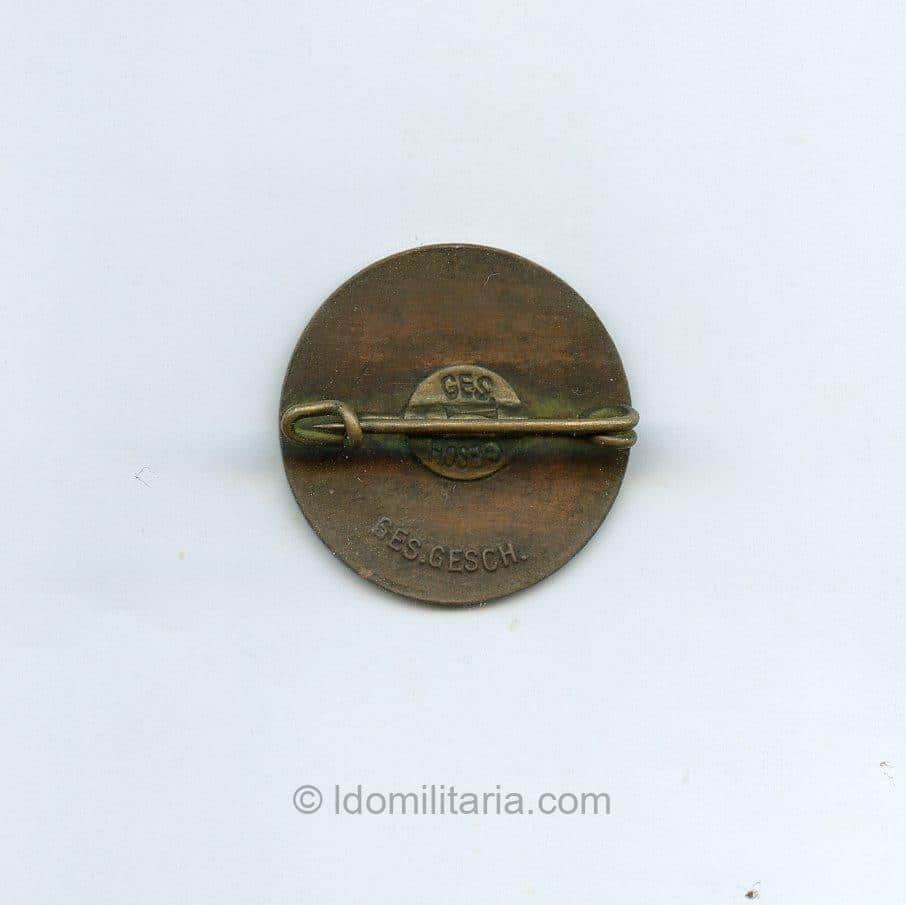 Early NSDAP Membership badge ''Rice grain'' pattern - Ges. Gesch. - Image 2