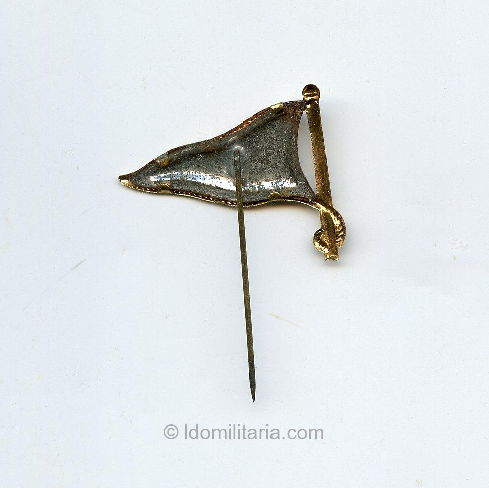 Celluloid NSDAP Sympathie flag stickpin - Image 2