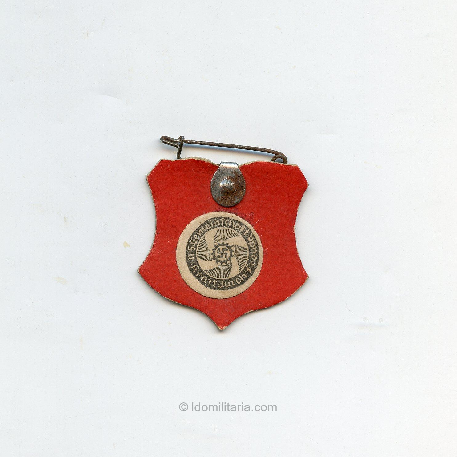 NSDAP KDF Sympathie paper shield